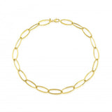 9ct Gold Oval Link 18" Necklace