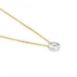 18ct Yellow & White Gold 0.25ct Diamond Slider Necklace