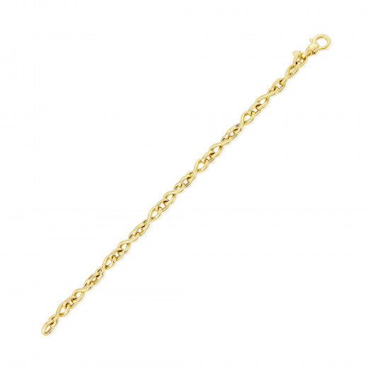 9ct Gold Infinity Link Bracelet