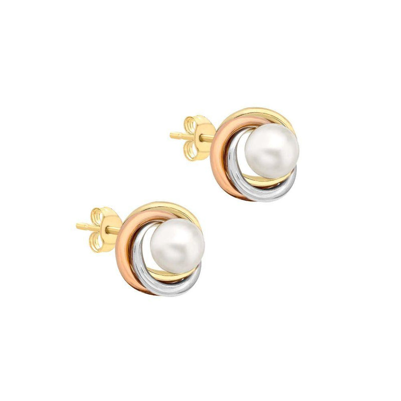 9ct Gold Cultured Pearl Stud Earrings