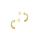 9ct Gold CZ Russian Earring