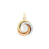 9ct Gold Cultured Pearl Knot Necklace