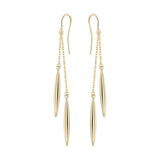 9ct Gold Torpedo Drop Earrings