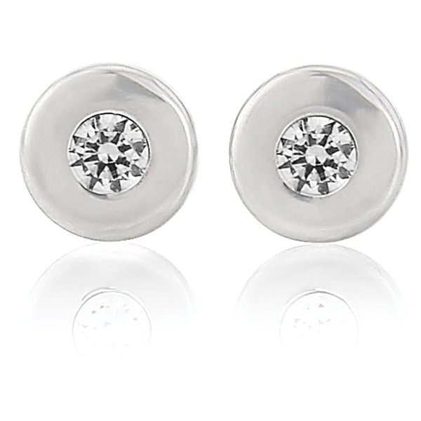 9ct White Gold Cubic Zirconia 2mm Stud Earrings