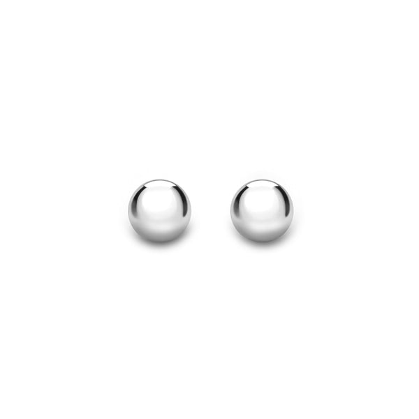 9ct White Gold 4mm Ball Stud Earrings