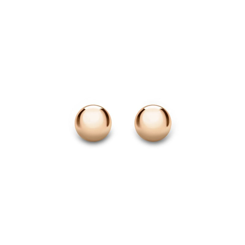 9ct Rose Gold 6mm Stud Earrings