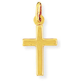9ct Gold Small Polished Cross Pendant