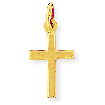 9ct Gold Small Polished Cross Pendant