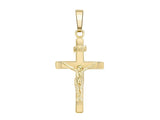 9ct Gold 20mm x 12mm Crucifix Cross Pendant
