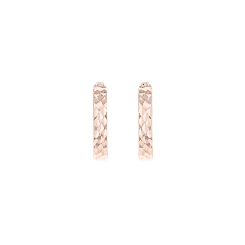 9ct Rose Gold 10mm Hoop Earrings