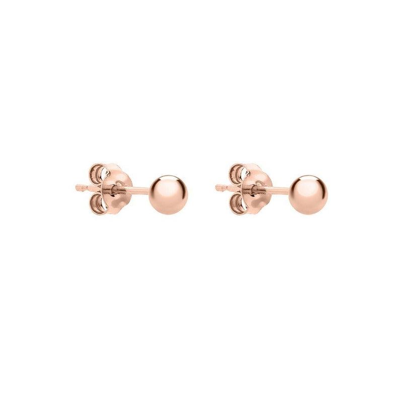 9ct Rose Gold Small Round Stud