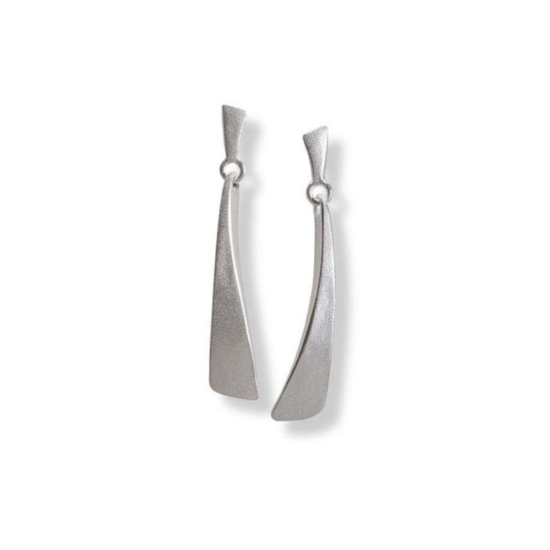 Seamus Gill Flow Silver Hanging Earrings