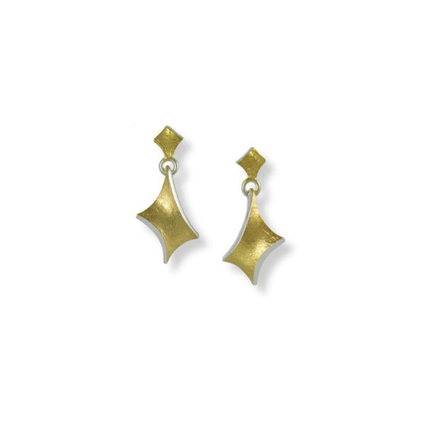 Seamus Gill Golden Twist Small Drop Earrings