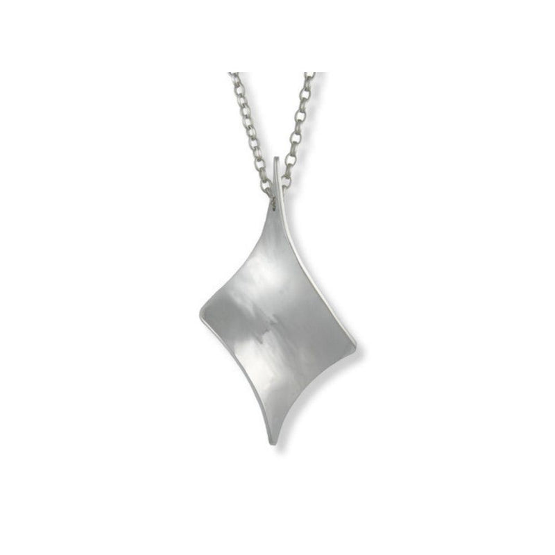 Seamus Gill Silver Twist Long Necklace