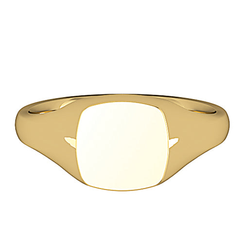 9ct Gold Small Cushion Signet Ring