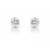 9ct Gold 6mm Round Cubic Zirconia Stud Earrings