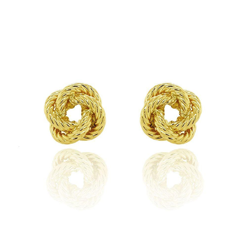 9ct Gold Knot Stud Earrings