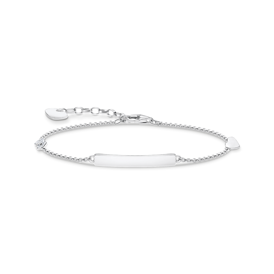 Thomas Sabo Sterling Silver Cubic Zirconia Bracelet 19cm A1976-051-14-19