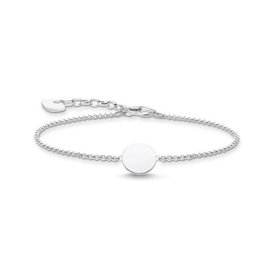 Thomas Sabo Sterling Silver Coin Pendant Bracelet A2043-001-21-L