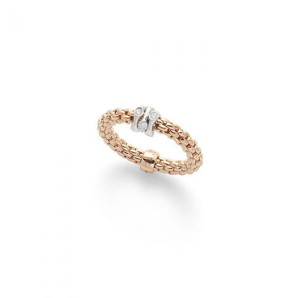 FOPE Flex'it Prima 18ct Rose Gold Ring  AN748 BBRM