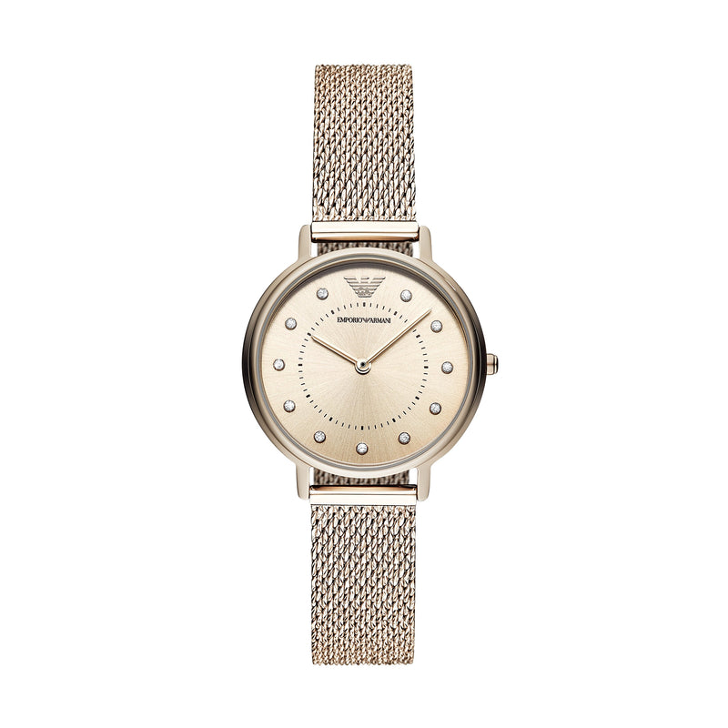 Emporio Armani Kappa Rose Gold Ladies Watch AR11129