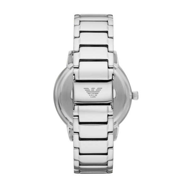 Emporio Armani Ruggero Blue Dial Silver Steel 43mm Watch AR11311