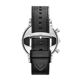 Emporio Armani Luigi Quartz Black Leather Black Dial 46mm Watch AR1828