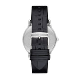 Emporio Armani Luigi Black Leather 43mm Watch AR2500