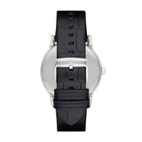 Emporio Armani Luigi Black Leather 43mm Mens Watch AR2500