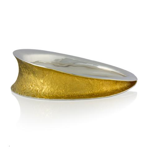 Seamus Gill Golden Twist Oval Bangle