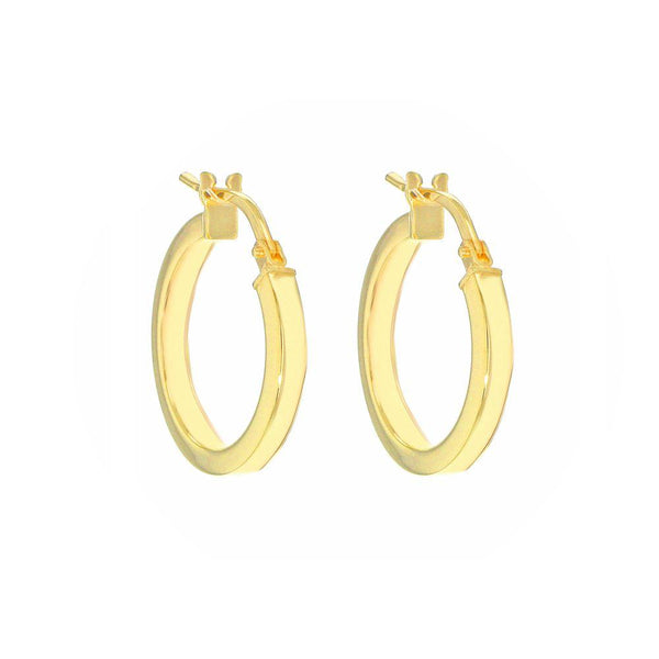 9ct Gold 16mm Creole Hoop Earrings