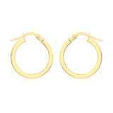 9ct Gold 16mm Creole Hoop Earrings