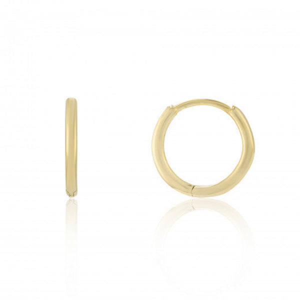 9ct Gold 8mm Huggie Earrings