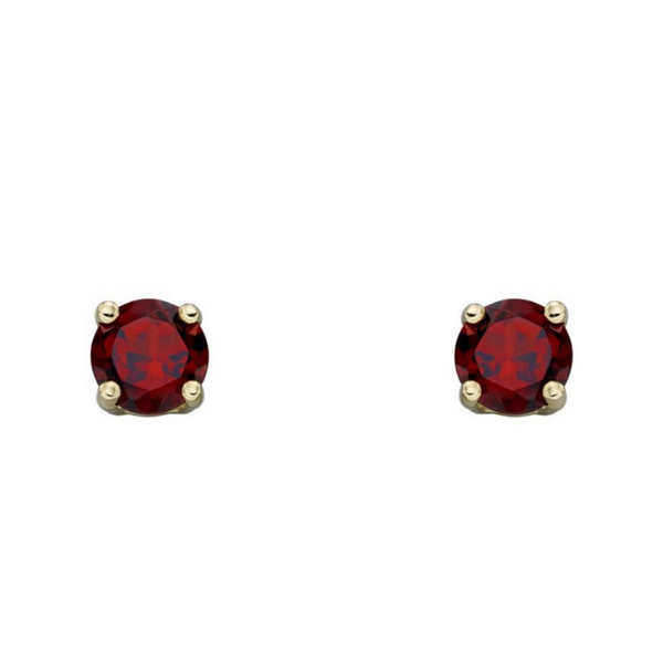 9ct Gold January Birthstone Earrings