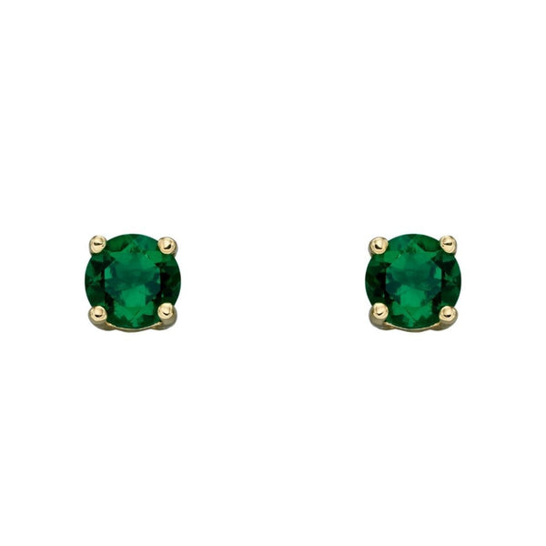 9ct Gold May Birthstone Earrings