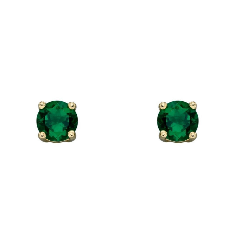 9ct Gold May Birthstone Earrings