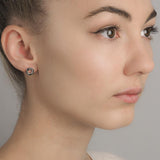 Enibas Croí álainn Sterling Silver Stud Earrings