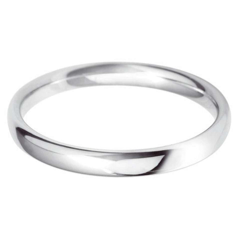 Platinum 2.5mm Light Court Wedding Band