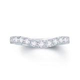18ct White Gold Deep Curve Diamond Ring