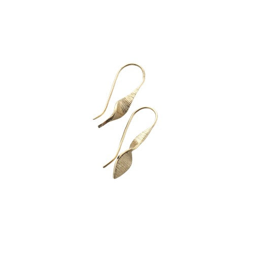 Martina Hamilton 9ct Gold Bean Ri Small Drop Earrings