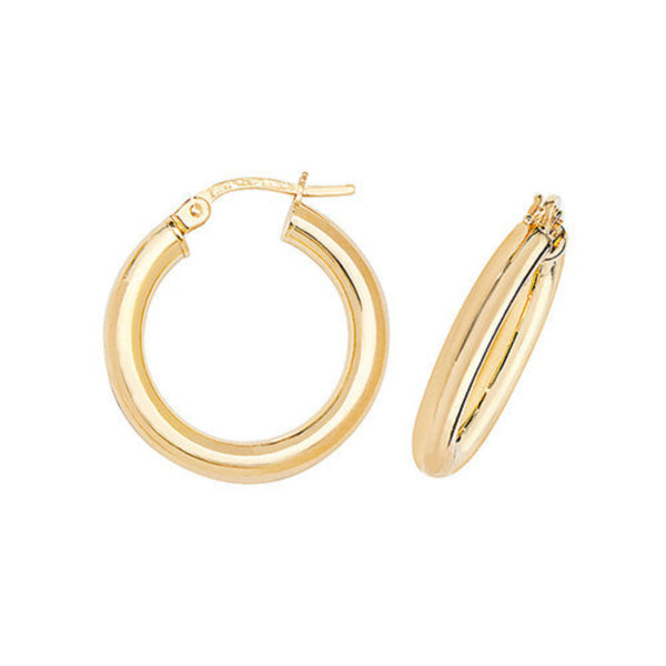 9ct Gold Hinged Hoop Earrings