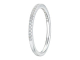 18ct White Gold Diamond Half Eternity Prong Set Band Ring