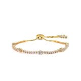 Carat London Sterling Silver Gold Plated Phoebe Slider Bracelet