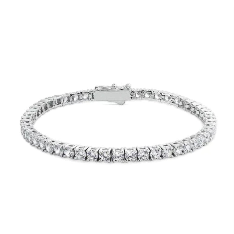 Carat Lond Sterling Silver Vianne Round Prolong Tennis Bracelet