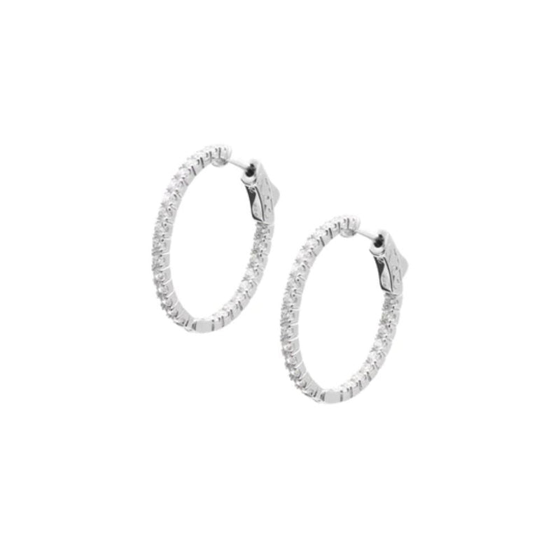 Carat London Sterling Silver Cassis Small Hoop Earrings