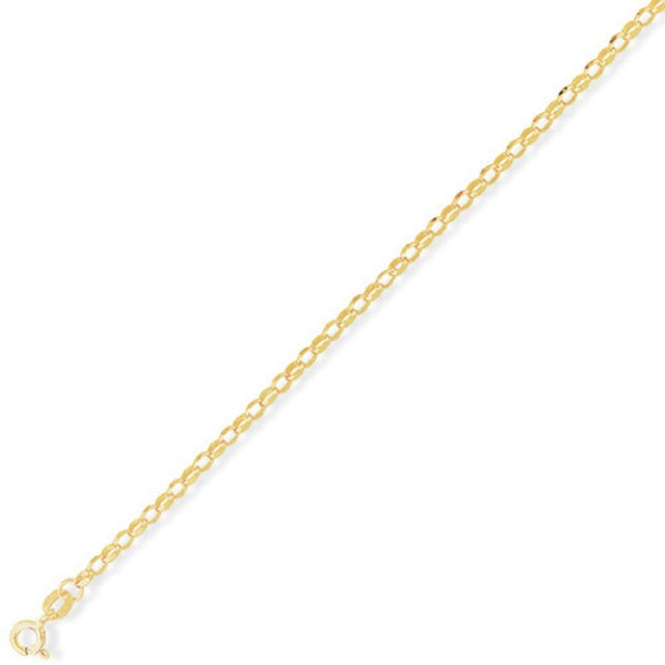 9ct Gold Oval Link Belcher 20 inch Chain