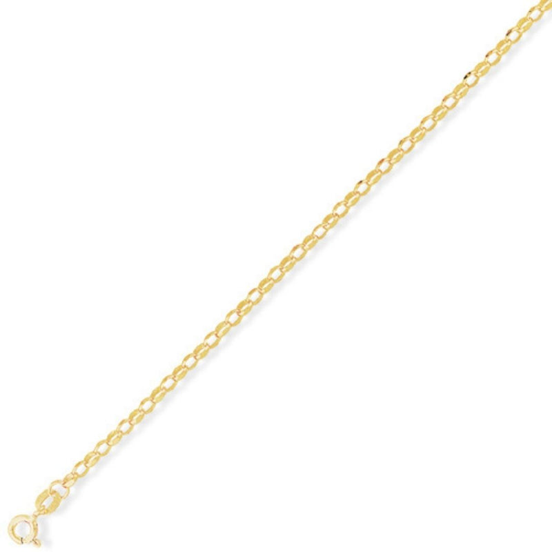 9ct Gold Oval Link Belcher 22 inch Chain