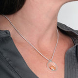Maureen Lynch Circles 9ct Gold Diamond Pendant Necklace CR1B.G