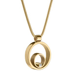 Maureen Lynch Circles 9ct Gold Diamond Pendant Necklace CR1B.G