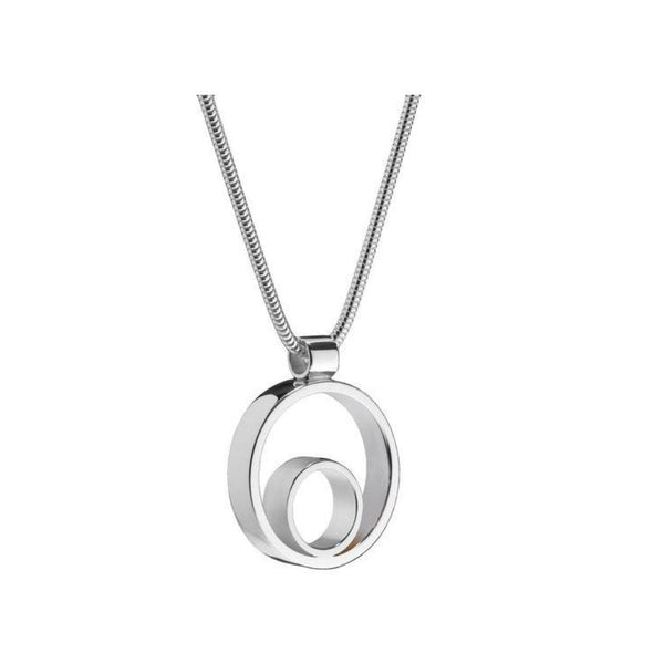 Maureen Lynch Circles Small Silver Necklace